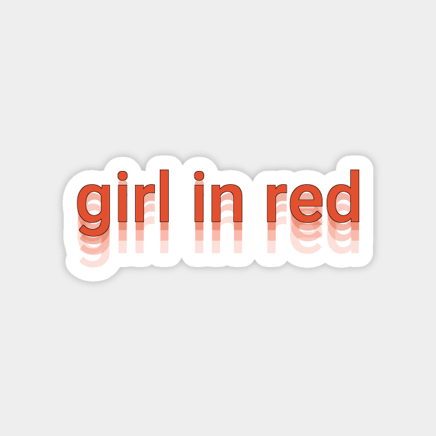 girl in red Magnet by tonguetied