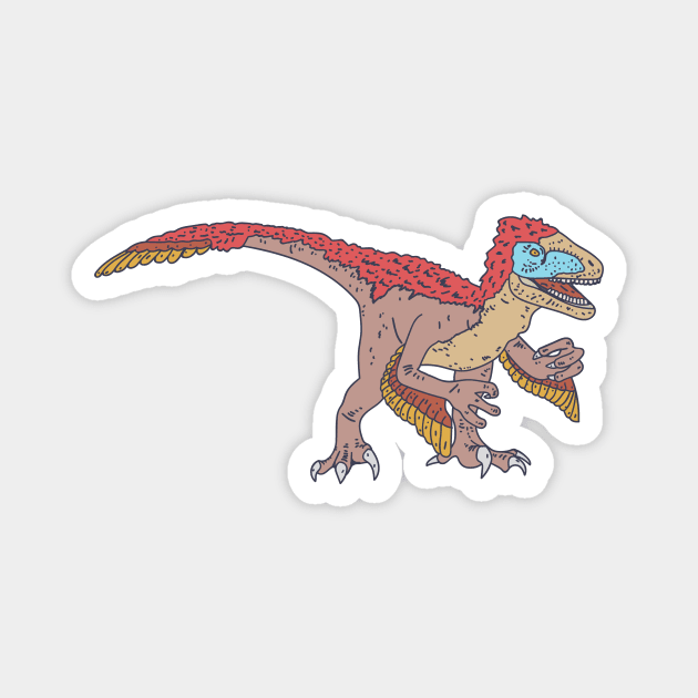 Utahraptor - Utah Raptor - Extinct Reptile Magnet by DeWinnes