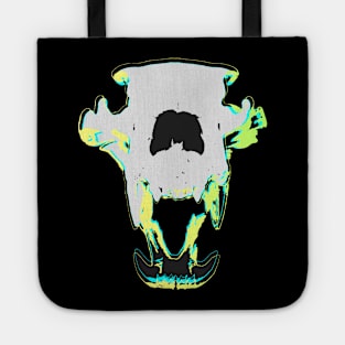 Colorful Wolf Skull Tote