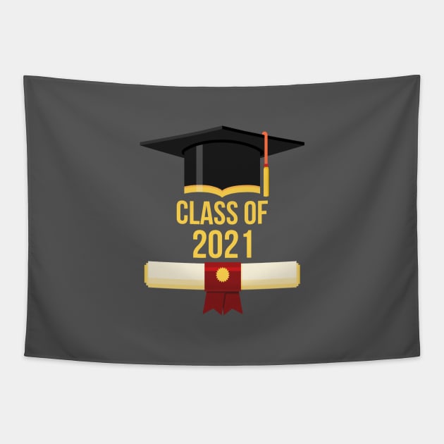 2021 Senior Design Gifts For Teens Graduating High School Tapestry by SpaceManSpaceLand