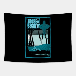 House of Secrets, Robot Design, Black BG Version Tapestry