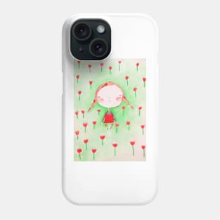 Girl in the field Phone Case