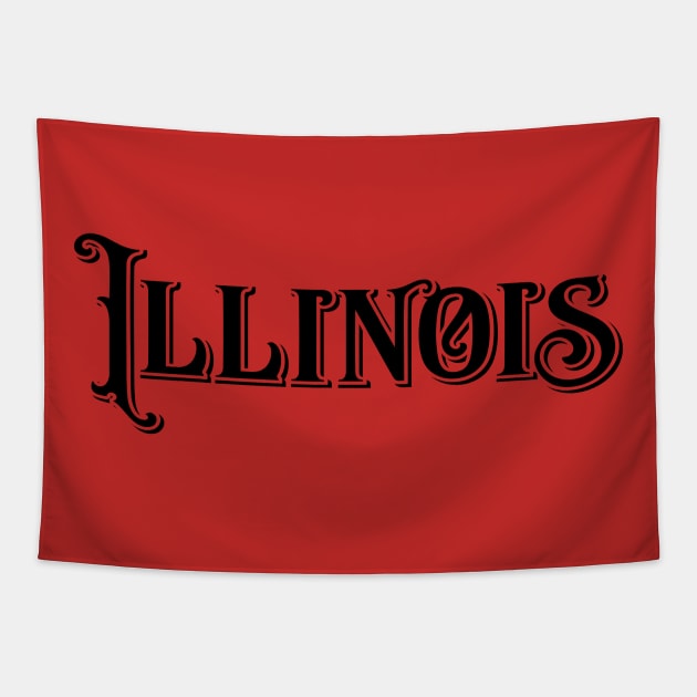 Illinois State of Tapestry by letnothingstopyou