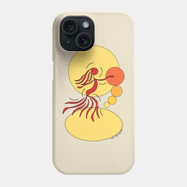 Abstract Dancer Phone Case by AzureLionProductions