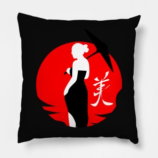 Woman Beauty Japan style Pillow