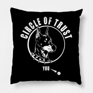 Doberman Circle of Trust Pillow