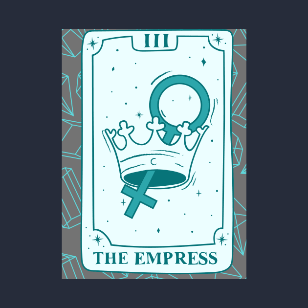 The Empress Tarot Card and Crystals Graphic by WonderfulHumans