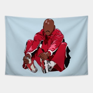 Michael Jordan Warmups Sketch Tapestry