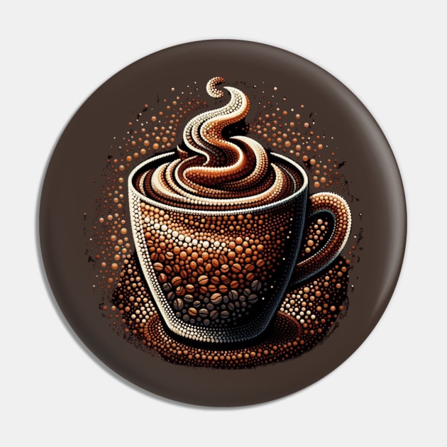 Latte Coffee Pin by JohnTy