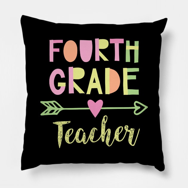 4th Grade Teacher Gift Idea Pillow by BetterManufaktur