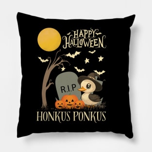 Halloween Witchy Duck Honkus Ponkus Kawaii Style Pillow