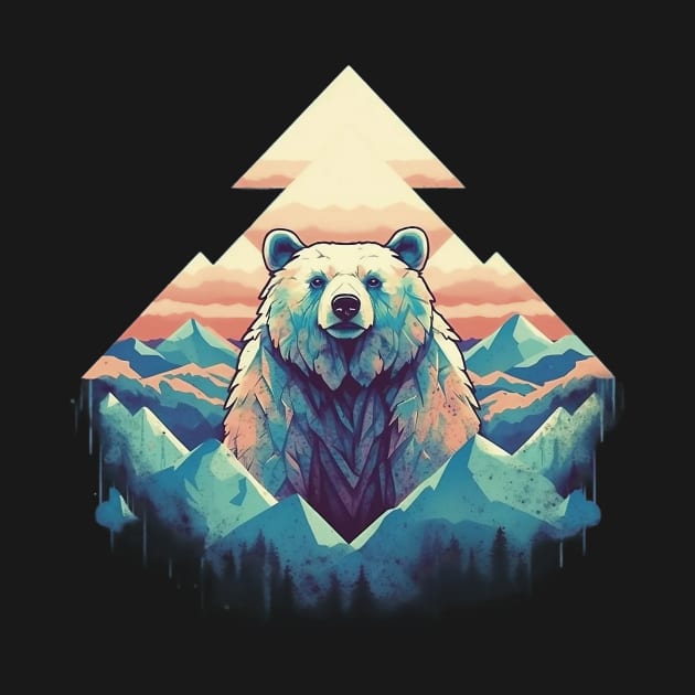 Abstract bear by GreenMary Design