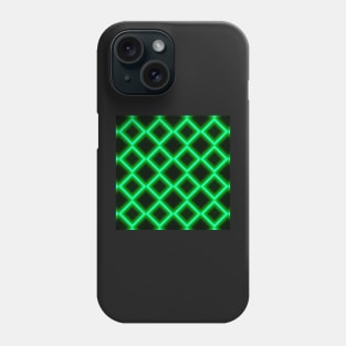 Cool Bright Green Neon Diamond Pattern Phone Case