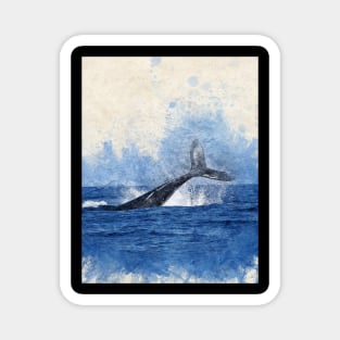 Photographic Whale Design Magnet