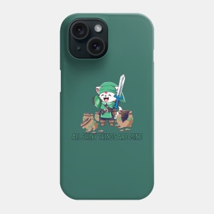 Cute dog adventurer All shiny things are mine Phone Case