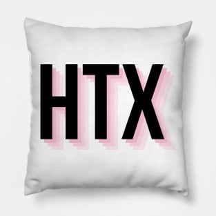 HTX in black & pink Pillow