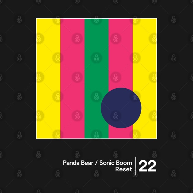 Panda Bear & Sonic Boom / Minimal Graphic Design Tribute by saudade