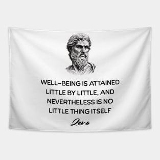 Zeno Stoic Quote Tapestry