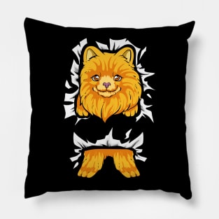 Cute Animals in a Ripped Shirt | Pet Lover Gifts | Puppy Dog Pillow