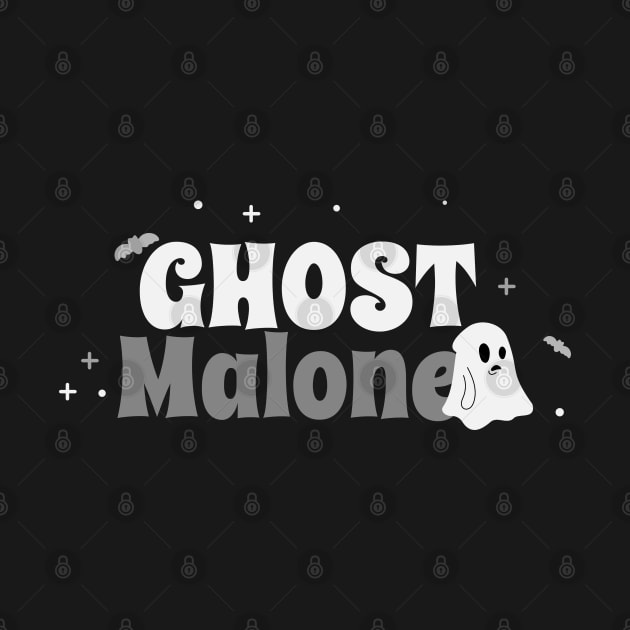Ghost Malone Halloween by Space Cadet Tees