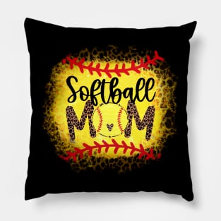 Softball Mom   Leopard Softball Mom Pillow