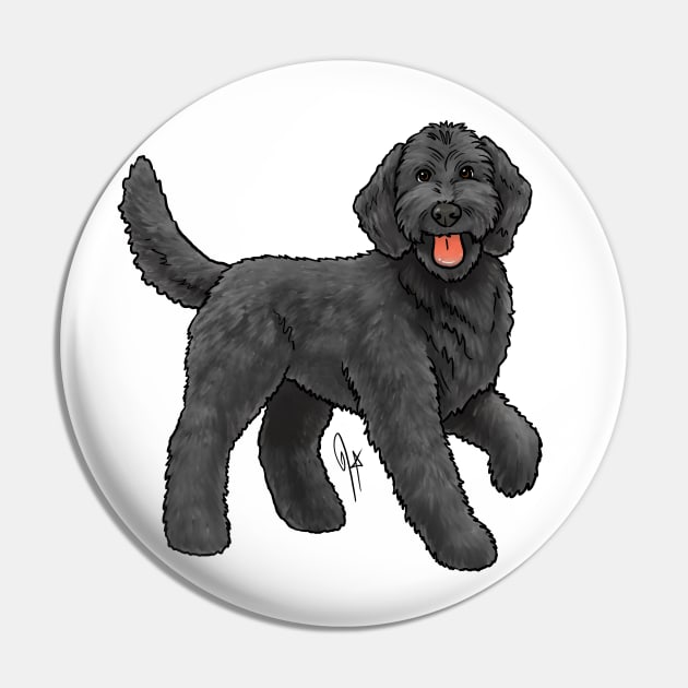 Dog - Goldendoodle - Black Pin by Jen's Dogs Custom Gifts and Designs