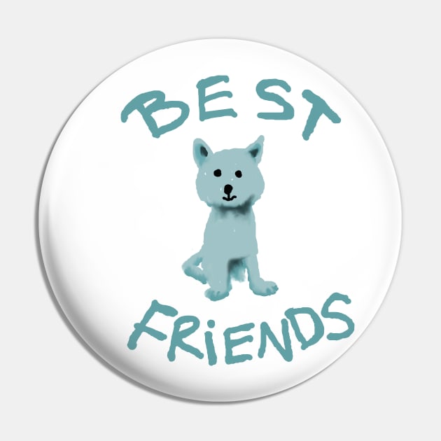 Best friends Pin by andersonartstudio