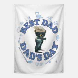 Father's Day. Best Dad. Dad's Day Tapestry