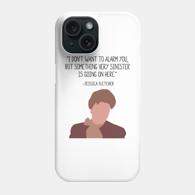 Murders She Wrotes Jessicas Fletchers Phone Case by Hoang Bich