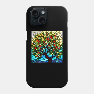 Stained Glass Apple Tree Phone Case