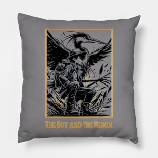 The Boy and the Heron Pillow