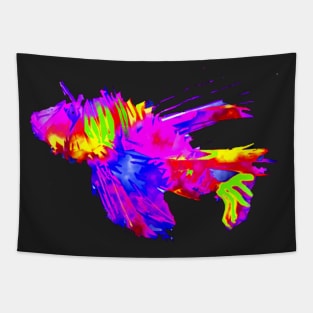 Abstract Lion Fish Tapestry