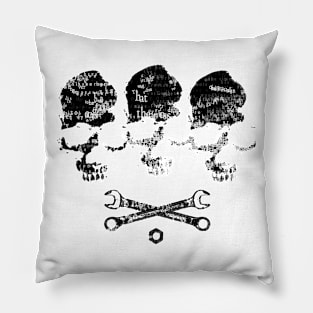 dark skulls Pillow