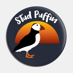 Stud Puffin Pin