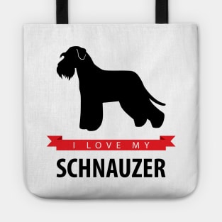 I Love My Schnauzer Tote