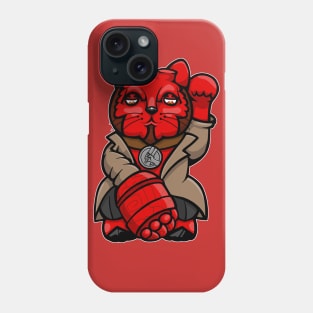 Hellboy lucky cat Phone Case