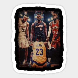 Lebron James Jersey Sticker for Sale by WalkDesigns