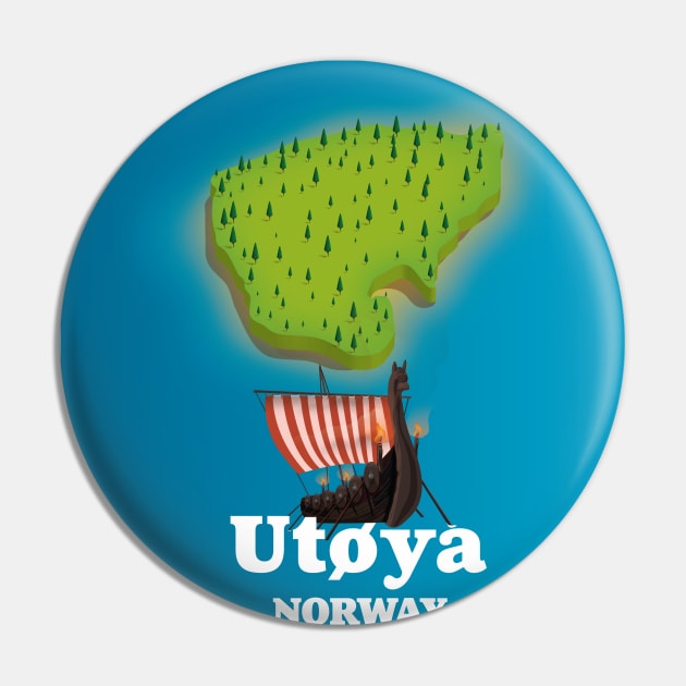 Utøya Norway map Pin by nickemporium1