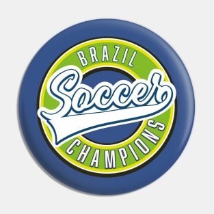 Brazil Soccer Champions Pin