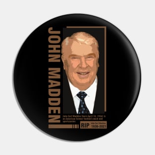 john madden rip Pin