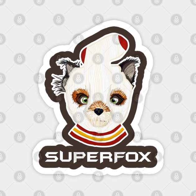 Fantastic Mr Fox - Ash - SuperFox - Barn Shirt USA Magnet by Barn Shirt USA