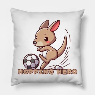 Football Kangaroo Player Pillow