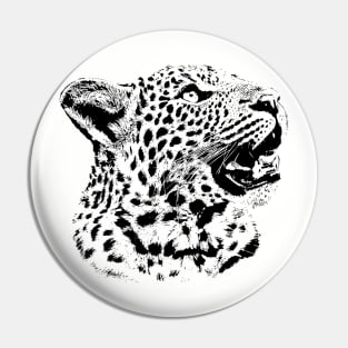 Inquisitive Young Leopard | African Wildlife Pin