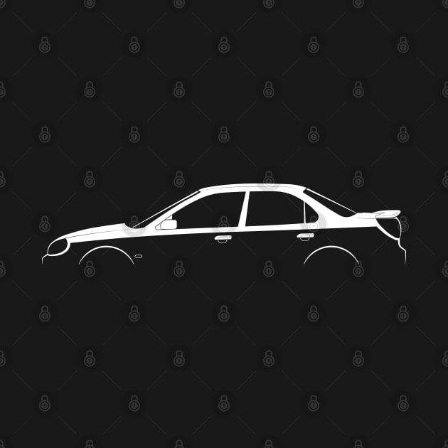 Ford Mondeo ST200 Mk I Silhouette by Car-Silhouettes