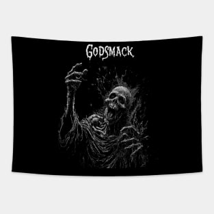 Darkened Skull Godsmack Tapestry