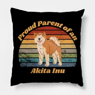 Proud Parent of a Akita Inu Pillow