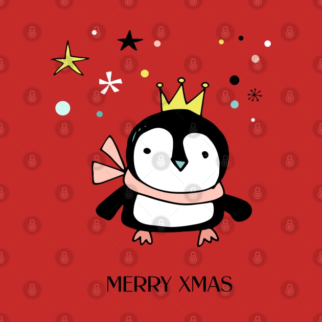 Xmas Doodle - Penguin by SpilloDesign