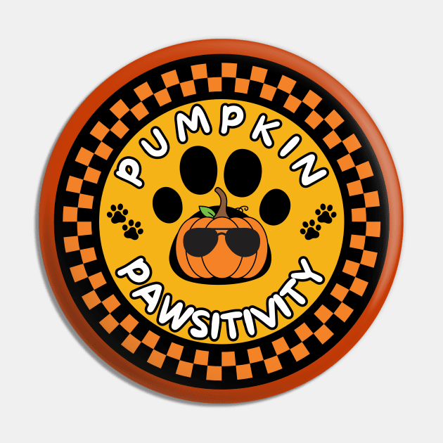 Cute Cool Halloween pumpkin paw print pawsitivity Pin by Shean Fritts 