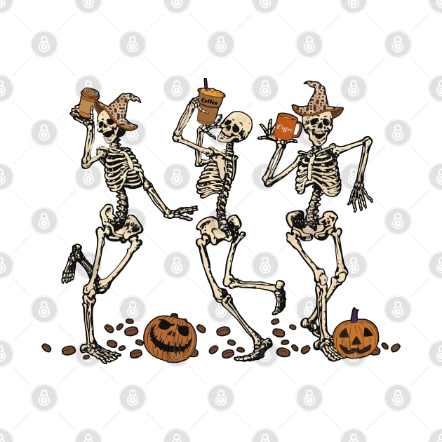 Horror Coffee Skeletons by reedae