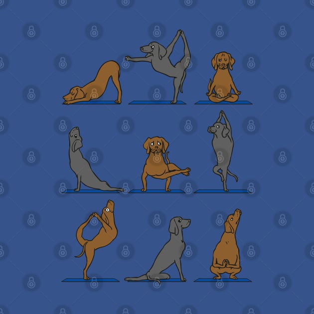 Vizsla Yoga by huebucket